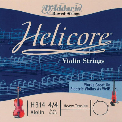 DADDARIO H314H KEMAN TEK TEL, HELICORE, 4/4, G-(SOL), HEAVY