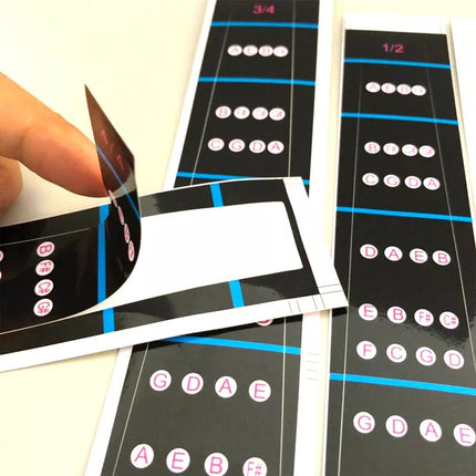 Violin Note Label Sticker