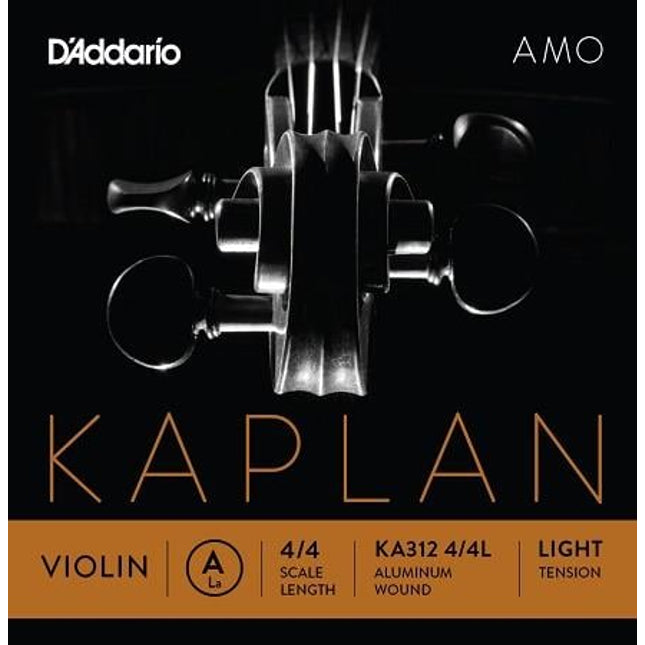 DADDARIO KA312 KEMAN TEK TEL, KAPLAN AMO, 4/4, A-(LA), LIGHT