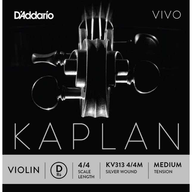 DADDARIO KV313 KEMAN TEK TEL, KAPLAN VIVO, 4/4, D-(RE), MEDIUM