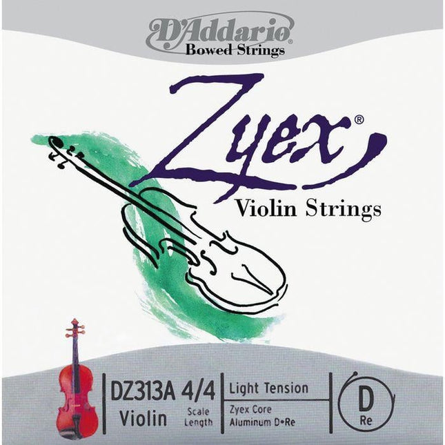DADDARIO DZ313A KEMAN TEK TEL, ZYEX, 4/4 , MEDIUM, D-(RE), ALÜMİNYUM