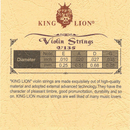 Keman Teli S135V King Lion