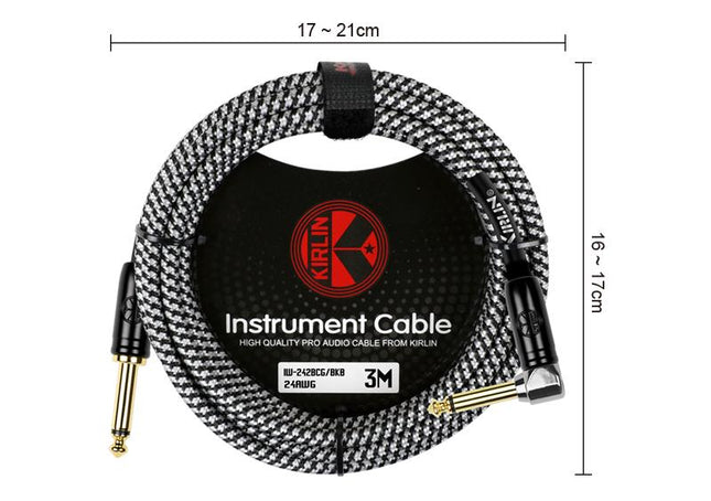 KIRLIN IW-242BCG-3M-BKB 3 Metre Enstrüman Kablosu