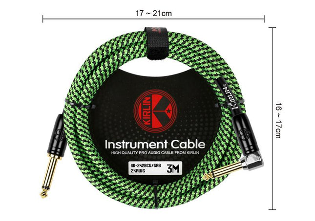 KIRLIN IW-242BCG-3M-GRB 3 Metre Enstrüman Kablosu