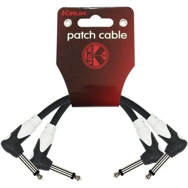 KIRLIN LG2-203-BK Black 2'li Pedal Ara Kablosu LG2-203-0,15M-BK