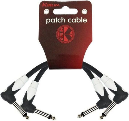 KIRLIN LG2-203-BK Black 2'li Pedal Ara Kablosu LG2-203-0,15M-BK