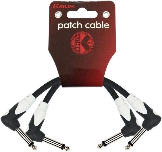 KIRLIN LG2-203-BK Black 2'li Pedal Ara Kablosu LG2-203-0,15M-BK