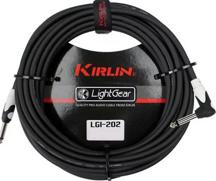 Kırlın LGI-202-3M-BK 3 Metre Siyah Enstruman Kablosu