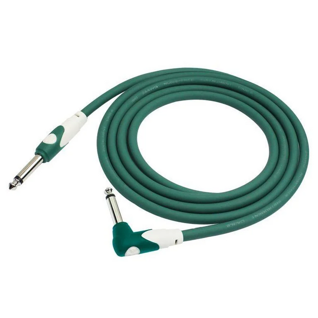 Kirlin LGI-202GR 1/4'' Mono Düz Uç - Dik Açılı 3 Metre Kablo