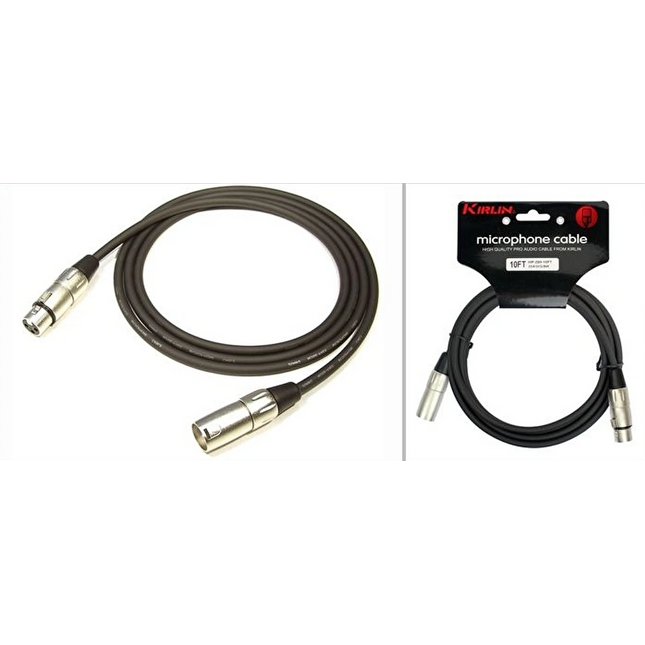 KIRLIN MP-480-10M-BK 10 Metre Mikrofon Kablosu