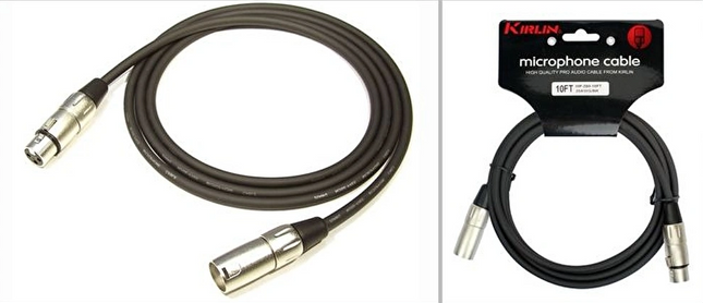 KIRLIN MP-480-10M-BK 10 Metre Mikrofon Kablosu