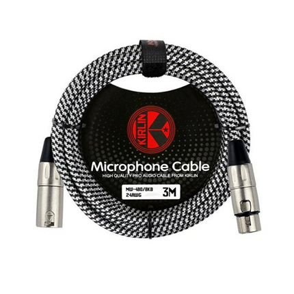 KIRLIN MW-480 3M BKB HS 24AWG Mikrofon Kablosu
