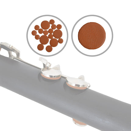 CLARINET AXIS GUIDE SET LEATHER BROWN (RPC17LB)