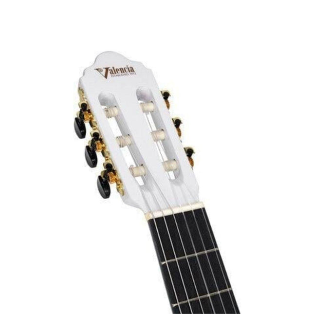 VALENCIA VC104TWT KLASİK GİTAR, 4/4, BEYAZ, SAP ÇELİKLİ