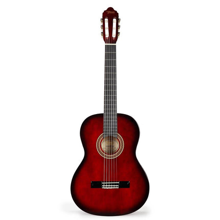 VALENCIA VC104TRDS KLASİK GİTAR, 4/4, KIRMIZI SUNBURST, SAP ÇELİKLİ