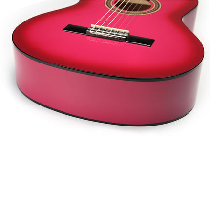 VALENCIA VC104TPKS KLASİK GİTAR, 4/4, PEMBE SUNBURST, SAP ÇELİKLİ