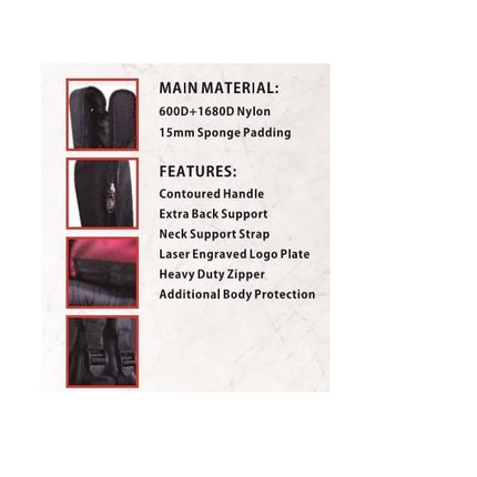 KLASİK GİTAR KILIFI, SCALE 4/4, SİYAH+ RENK, 600D