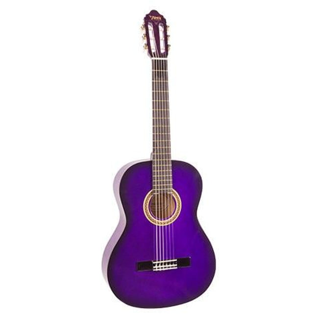 VALENCIA VC102TPPS KLASİK GİTAR, 1/2, MOR SUNBURST, SAP ÇELİKLİ