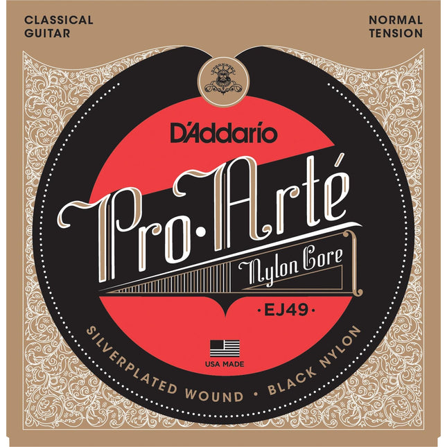 D'addario EJ49 Black Classical Guitar String