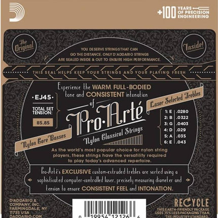 D'addario EJ45 Normal Classical Guitar String