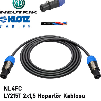 Klotz Neutrik Spk-Spk Sepacon Speaker Cable - 11 Meters