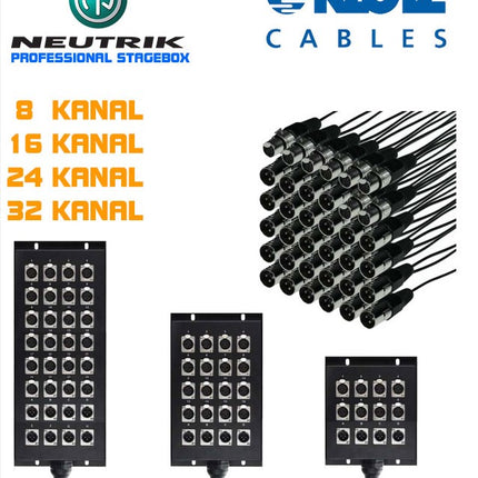 Klotz Neutrik Stage Box - 8 Channels - 05 Meters
