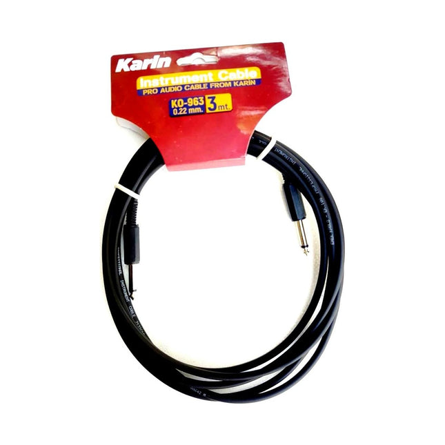 KO963 - 3 Metre Enstruman Kablosu (Siyah)