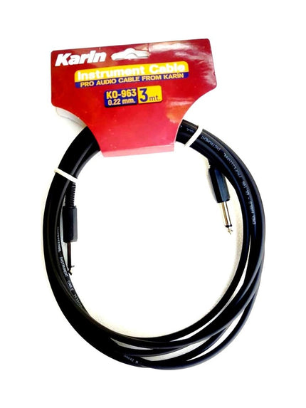 KO963 - 3 Metre Enstruman Kablosu (Siyah)