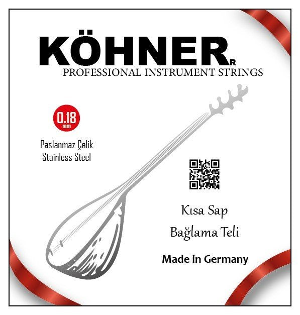Köhner Pyramid Saz String 0 18 Short Neck Baglama String