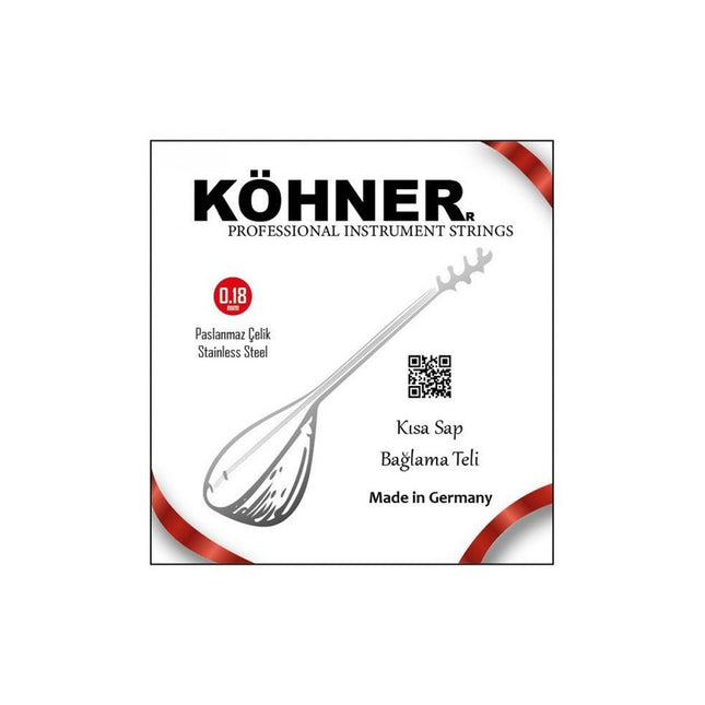 Köhner Saz String 018 Short Neck Baglama String