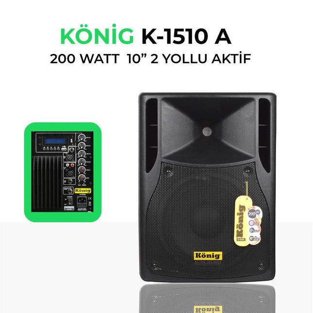 König K-1510A 10'' 450W Active Cabinet