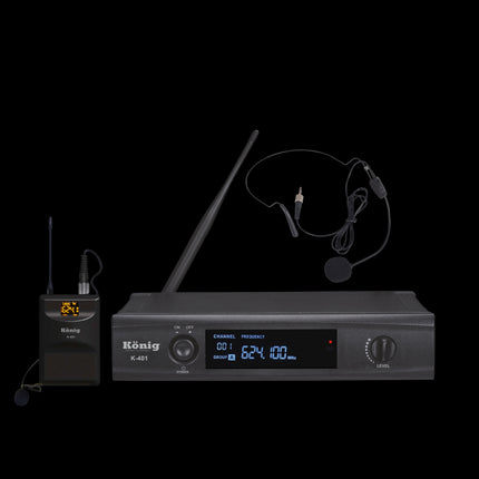 König K-401 UHF Wireless Lapel Microphone