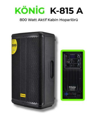 König K-815A 15'' 800W Active Cabinet