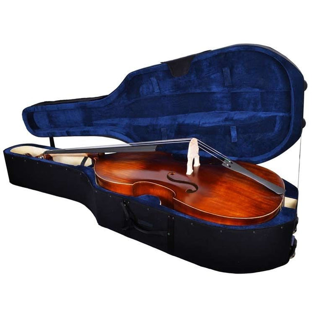 Double Bass Case Hard Box Pro 4/4 DDBHC44 with Wheels
