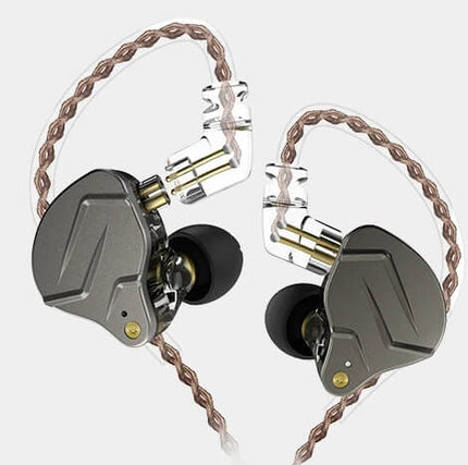 KZ ZSN PRO In-Ear Monitor Hibrit Sürücü HiFi Kulak İçi Kulaklık (Gray-Gri)