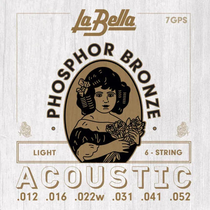 La Bella 7GPS Phospor Bronze Akustik Gitar Teli (0.12 - 0.52)