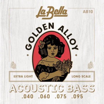 La Bella Golden Alloy Acoustic Bass Guitar String (040-095) 