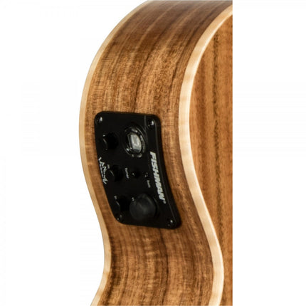 Lanikai ACS-CET Acacia Solid Top Tenor Electric Ukulele 