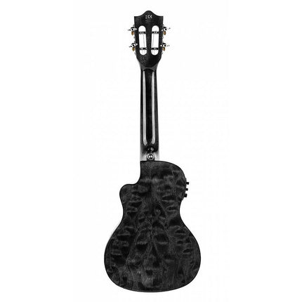 Lanikai QM-BKCEC Quilted Maple Concert Electro Ukulele 