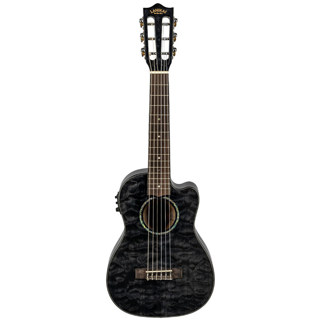 Lanikai QM-BKCEG Quilted Maple Guitalele