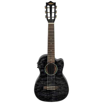 Lanikai QM-BKCEG Quilted Maple Guitalele