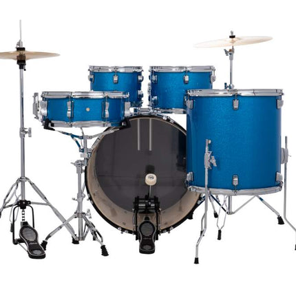 Ludwig Accent Fuse Blue Sparkle Acoustic Drum Set 