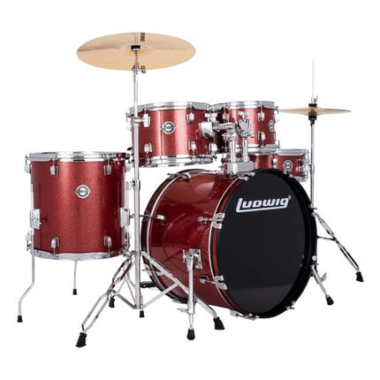 Ludwig Accent Fuse Red Sparkle Akustik Davul Seti