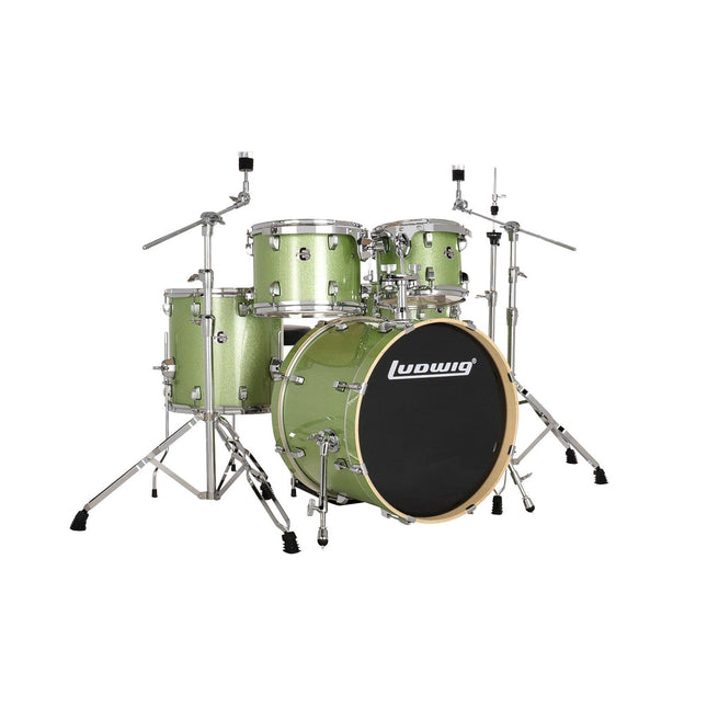 Ludwig Element Evolution LE520018 5 PC 20" Mint Sparkle Drum Set 