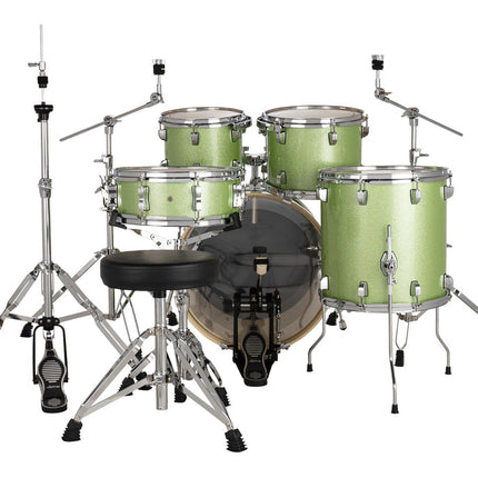 Ludwig Element Evolution LE520018 5 PC 20" Mint Sparkle Drum Set 