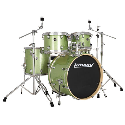 Ludwig Element Evolution LE520018 5 PC 20" Mint Sparkle Drum Set 