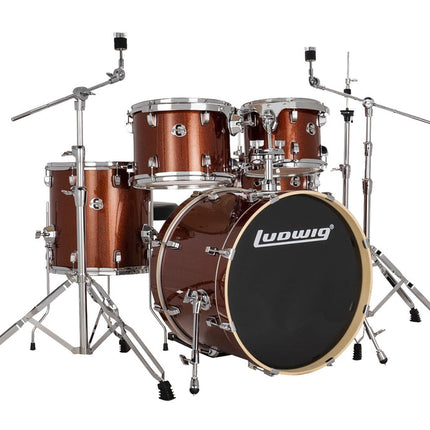 Ludwig Element Evolution LE520024 5 PC 20" Copper Sparkle Drum Set 