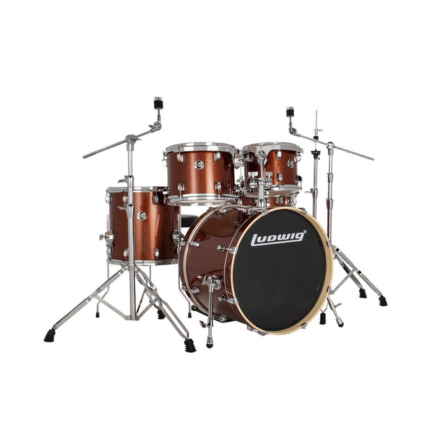 Ludwig Element Evolution LE520024 5 PC 20" Copper Sparkle Drum Set 