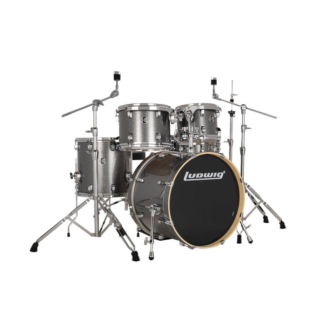 Ludwig Element Evolution LE520028 5 PC 20" Platinum Sparkle Drum Set 