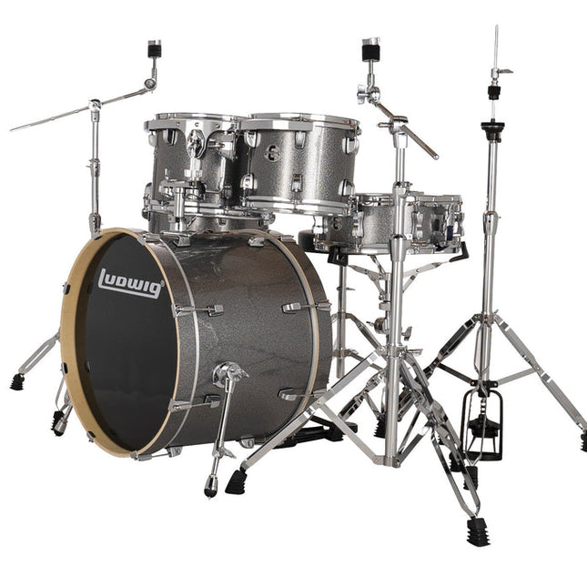Ludwig Element Evolution LE520028 5 PC 20" Platinum Sparkle Drum Set 
